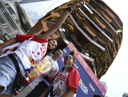 NATHAN'S FAMOUS HOT DOG EATING COMPETITION WEIGH-IN