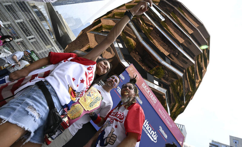 NATHAN'S FAMOUS HOT DOG EATING COMPETITION WEIGH-IN