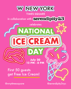 Serendipity x W New York Sundae Popup