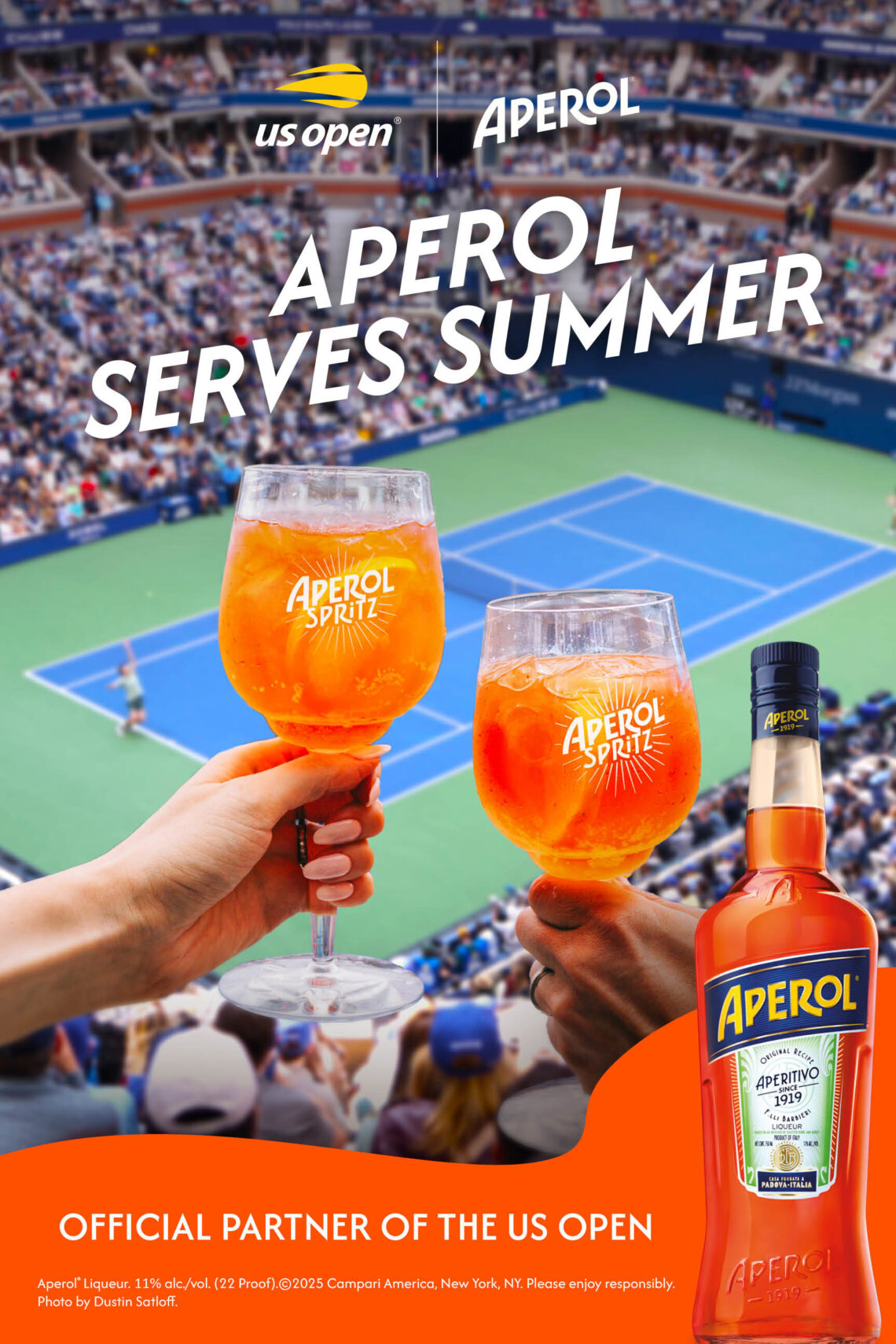 APEROL® RETURNS TO THE US OPEN FOR A THIRD YEAR, SERVING UP A SLICE OF ITALIAN SUMMER TO TENNIS FANS