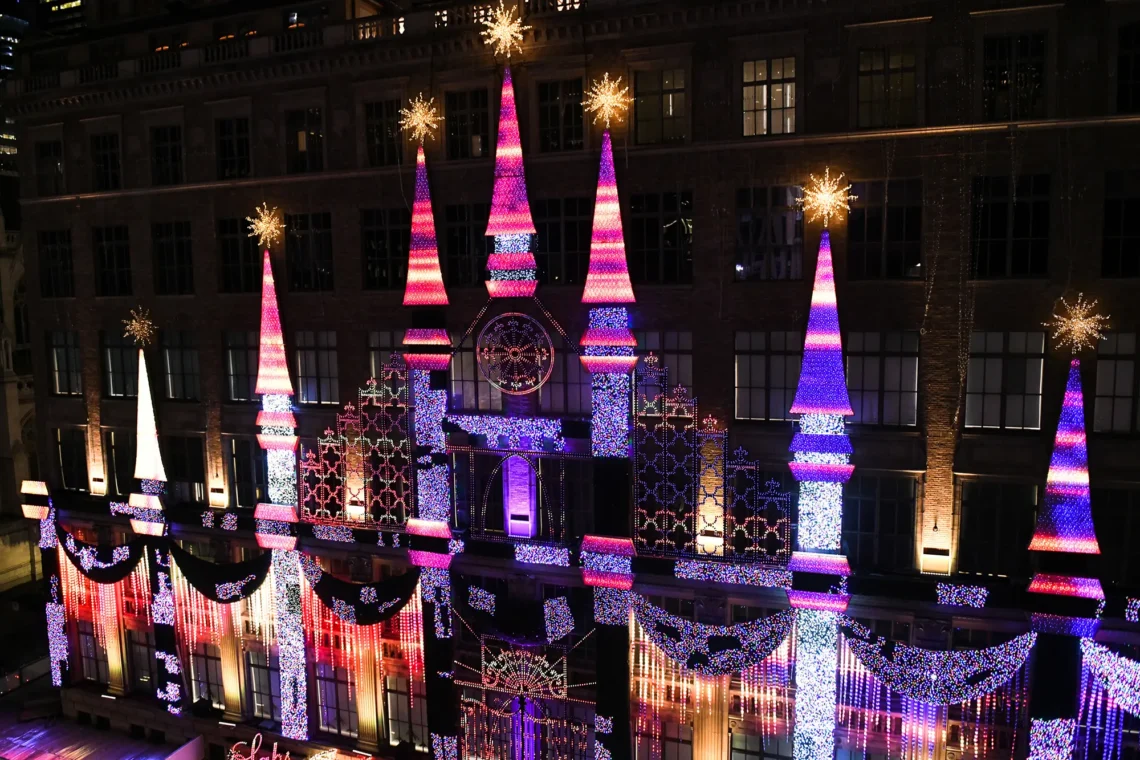 SAKS HOLIDAY WINDOWS AND LIGHT DISPLAY