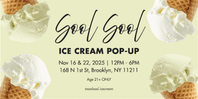 Korean Liquor-Infused Ice Cream Pop-Up by Sool Sool Ice Cream
