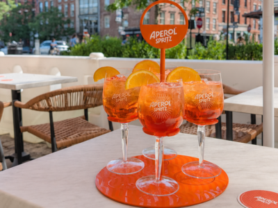 Celebrate the Summer Solstice with the return of patio dining and the launch of our Summer Aperol Spritz Menu on Sunday, June 21. Enjoy five refreshing Aperol cocktails, including a Classic Aperol Spritz for just $9.