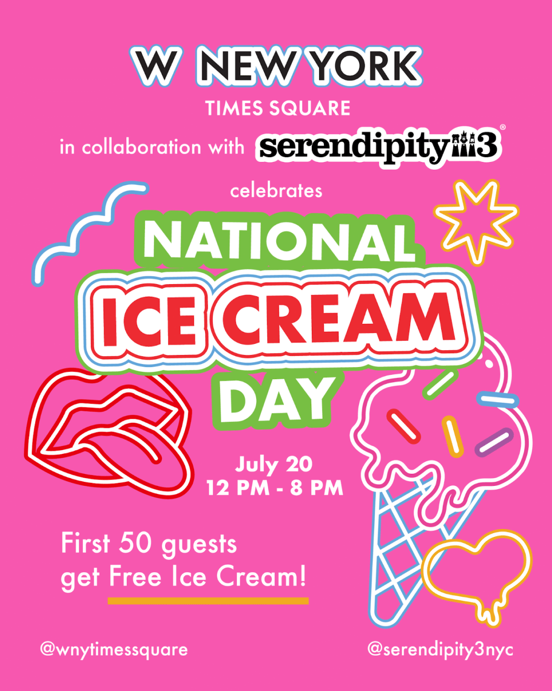 Serendipity x W New York Sundae Popup