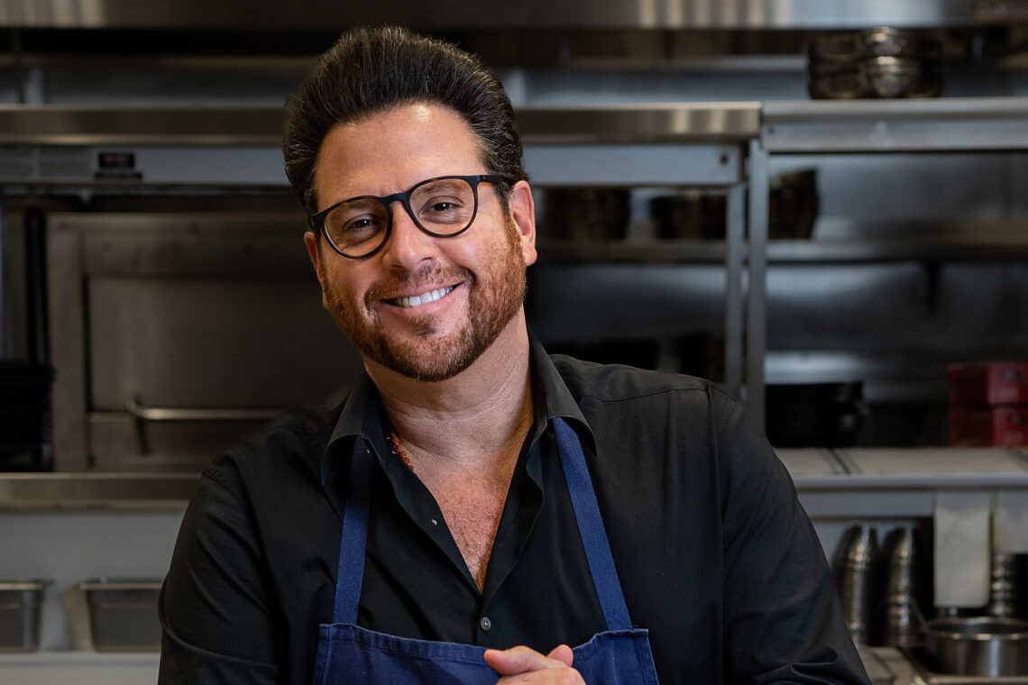 Chef Scott Conant in the BKitchen