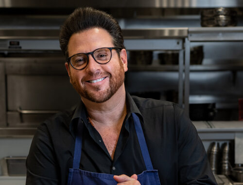 Chef Scott Conant in the BKitchen
