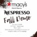 Nespresso Fall Tasting