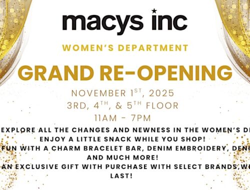 Macy's Women's Ready to Wear Grand Re-Opening