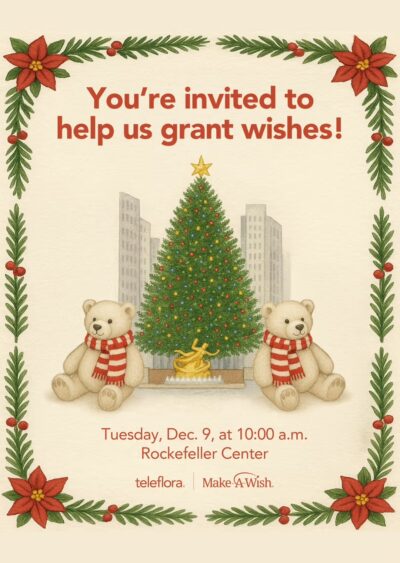 Teleflora’s Wish Bear Workshop Benefitting Make-A-Wish®