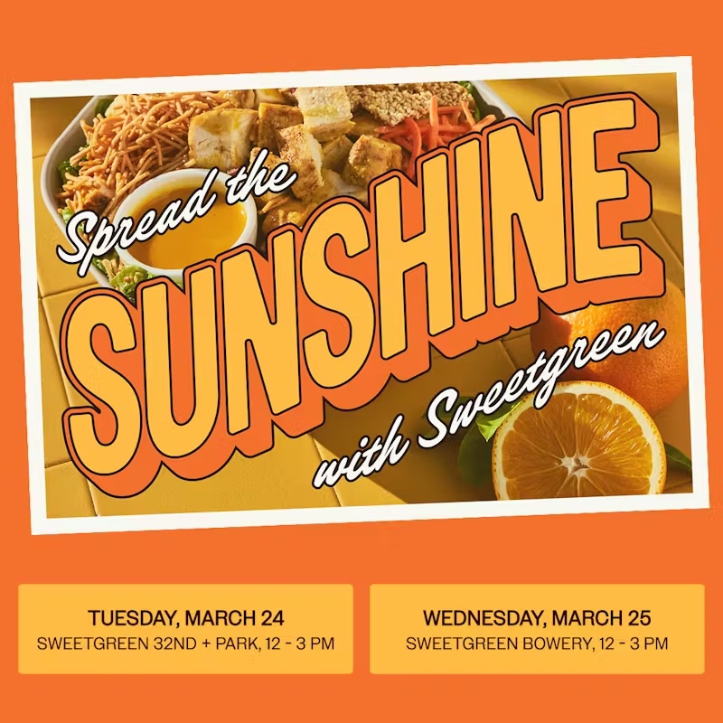 Spread The Sunshine with Sweetgreen